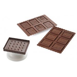 KIT BISCOITOS COM CHOCOLATE NEVE - 1