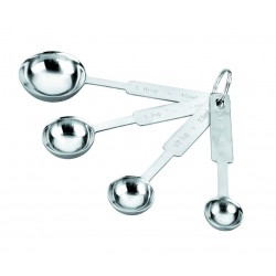 COLHER MEDIDOR INOX. (4 PEÇAS)