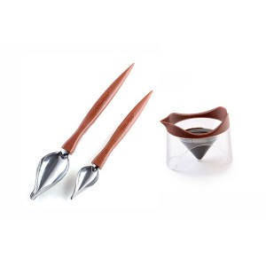 SET 2 CUCHARAS DECOR SPOON + RECIPIENTE SILIKOMART