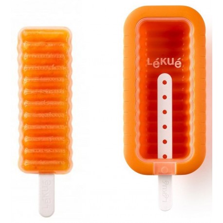 MOLDE PARA HELADO ICÓNICO LEKUE ESPIRAL NARANJA