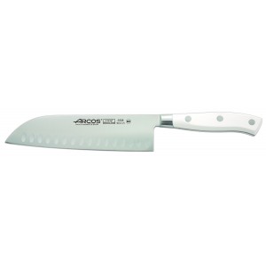 CUCHILLO SANTOKU 180MM SERIE RIVIERA BLANCO - 2