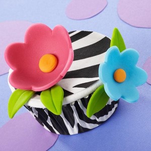 SET 36 CÁPSULAS CUPCAKES ZEBRA WILTON - 2