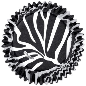 SET 36 CÁPSULAS CUPCAKES ZEBRA WILTON - 1