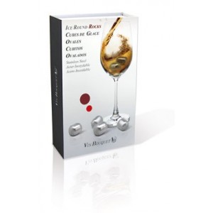 SET 4 CUBITOS DE ACERO INOX ICE ROCKS VIN BOUQUET