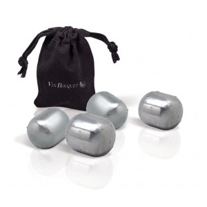 SET 4 CUBITOS DE ACERO INOX ICE ROCKS VIN BOUQUET