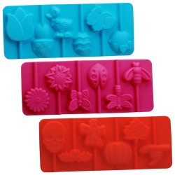 Molde silicone para pirulitas