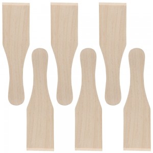 SET 6 MINI ESPÁTULAS DE MADERA 