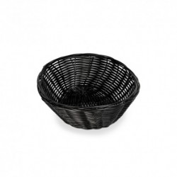 CESTA RATTAN REDONDA 18X6 BLACK