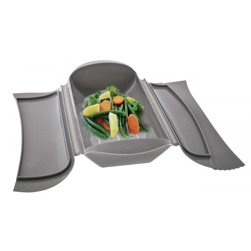 Estuche de vapor de silicona para microondas Caja para asar verduras al  horno con tapa Gadget de cocina, S Inevent HA004242-01