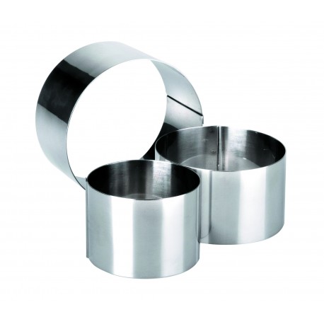 ARO EMPLATAR ACERO INOX 12x6 CM 