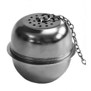 BOLA PORTA INFUSIONES INOX CON SOPORTE 