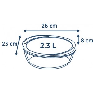 FUENTE REDONDA CON TAPA COOK & STORE PYREX 