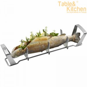 SOPORTE DE PESCADO PARA BARBACOA GEFU 