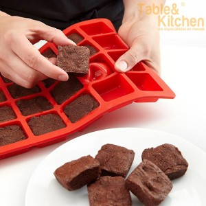 MOLDE SILICONA MINI BROWNIES LEKUE 