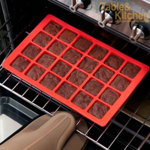 MOLDE SILICONA MINI BROWNIES LEKUE 