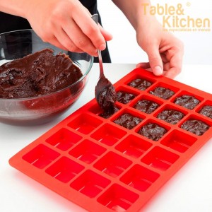 MOLDE SILICONA MINI BROWNIES LEKUE 