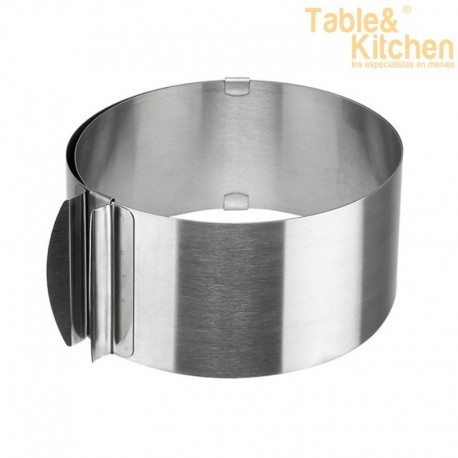 MOLDE EXTENSIBLE DE 16 A 30 CM INOX 