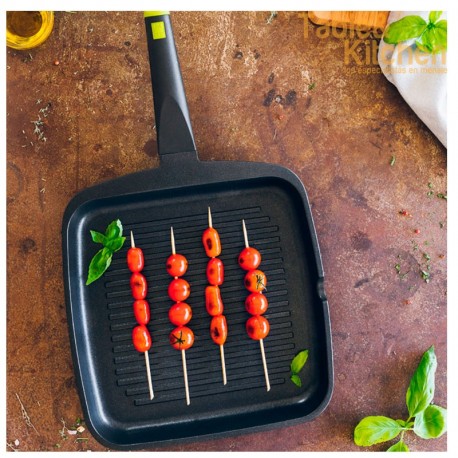 GRILL COM RAIAS 28 CM FOODIE BRA