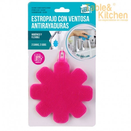 ESTROPAJO FLOR SILICONE