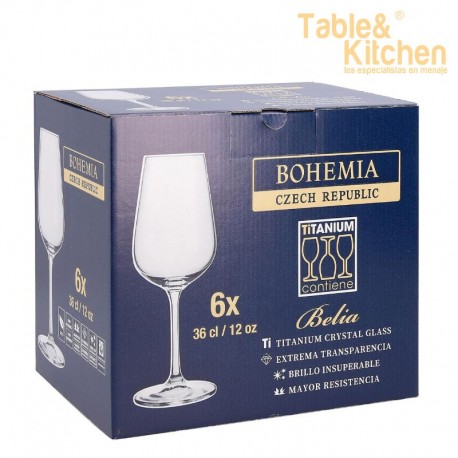 CAIXA 6 TAÇAS VINHO 36CL BELIA