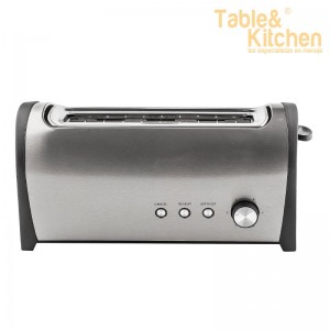 TOSTADORA INOX GRANDE 1000W KUKEN - 1