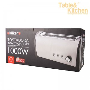 TOSTADORA INOX GRANDE 1000W KUKEN - 4