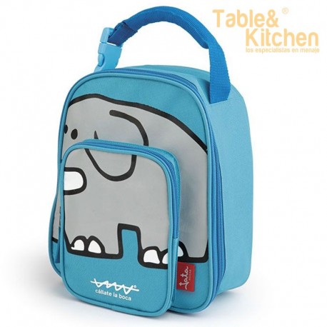 Bolsa térmica infantil elefante azul