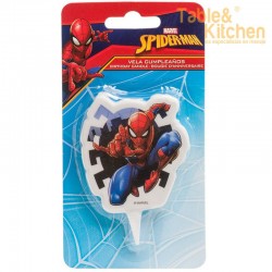 VELA 2D SPIDERMAN ANIVERSÁRIO 7 CM