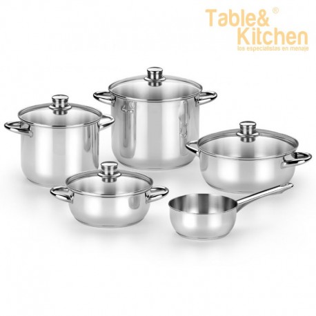 CONJUNTO DE UTENSÍLIOS EM AÇO INOX 5 PEÇAS ÓPTIMA 2 MONIX