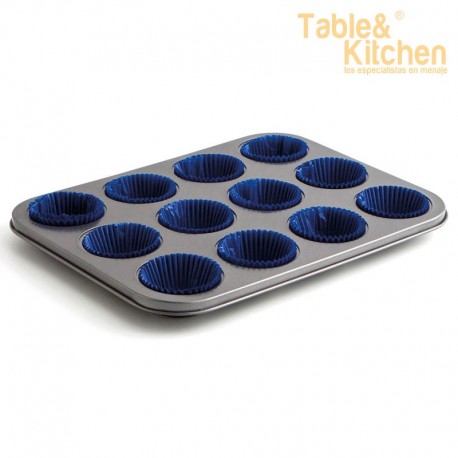 Bandeja FORNO 12 CUPCAKES SWEET GREY