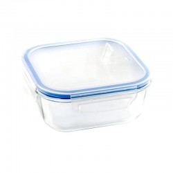 CONTÊINER QUADRADO 800ML BOROSILICATO