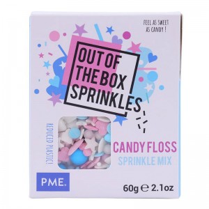 SPRINKLES MIX CANDY FLOSS PME 60GR - 6