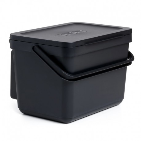 CUBE ORGÂNICO 6L SMART COM SUPORTE PRETO