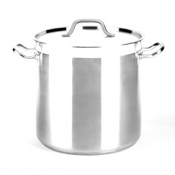 OLLA RECTA 40X40CM INDUCCION ACERO INOX 18/10