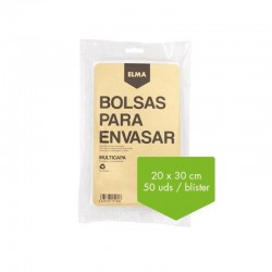 BOLSAS GOFRADAS 20X30CM 50UDS ELMA