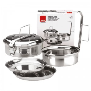 FIAMBRERA COM 2 PRATOS DE AÇO INOX IBILI - 1