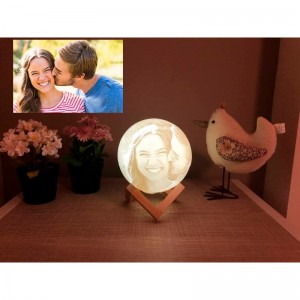 LAMPADA LUA 3D PERSONALIZADA EM 16 CORES BATERIA - 2