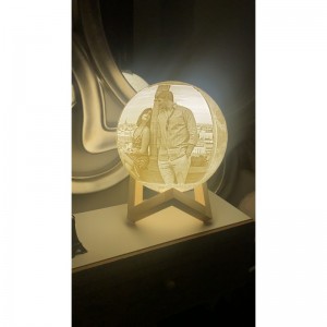 LAMPADA LUA 3D PERSONALIZADA EM 16 CORES BATERIA - 4