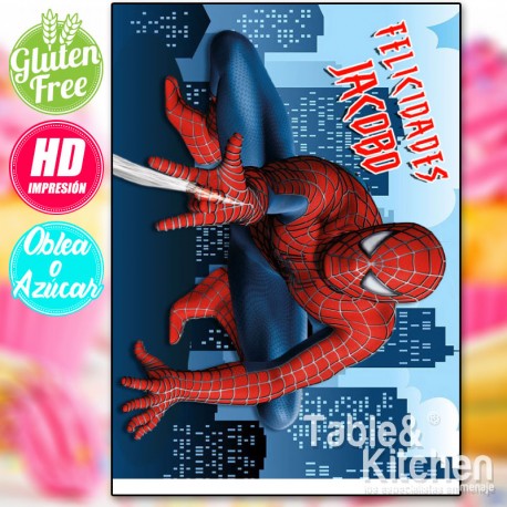 IMPRESSÃO COMESTÍVEL PARA BOLO SPIDERMAN MODELO 002