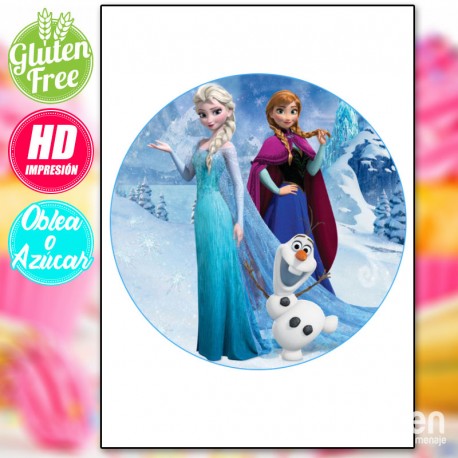 IMPRESSÃO COMESTÍVEL PARA BOLO FROZEN MODELO 004