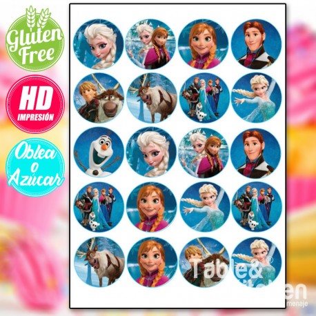 IMPRESSÃO COMESTÍVEL PARA BISCOITOS FROZEN MODELO 006