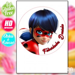 IMPRESSÃO COMESTÍVEL PARA BOLO LADYBUG MODELO 001