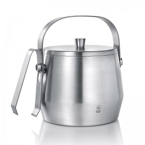 Balde para gelo com pinças inox - 1