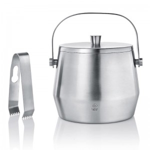 Balde para gelo com pinças inox - 2