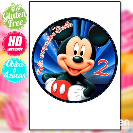 IMPRESSÃO COMESTÍVEL PARA BOLO MICKEY MODELO 001