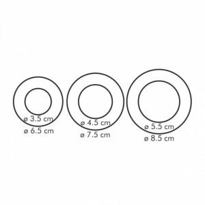 SET 3 CORTAPASTAS DOBLES CIRCULO 6 TAMAÑOS - 5