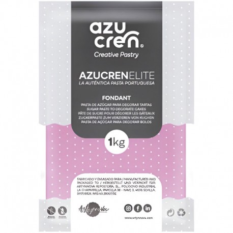 FONDANT AZUCREN ELITE ROSA 1 KG