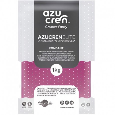 FONDANT ROSA FORTE AZUCREN ELITE 1 KG