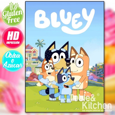 IMPRESSÃO COMESTÍVEL PARA BOLO BLUEY MODELO 002