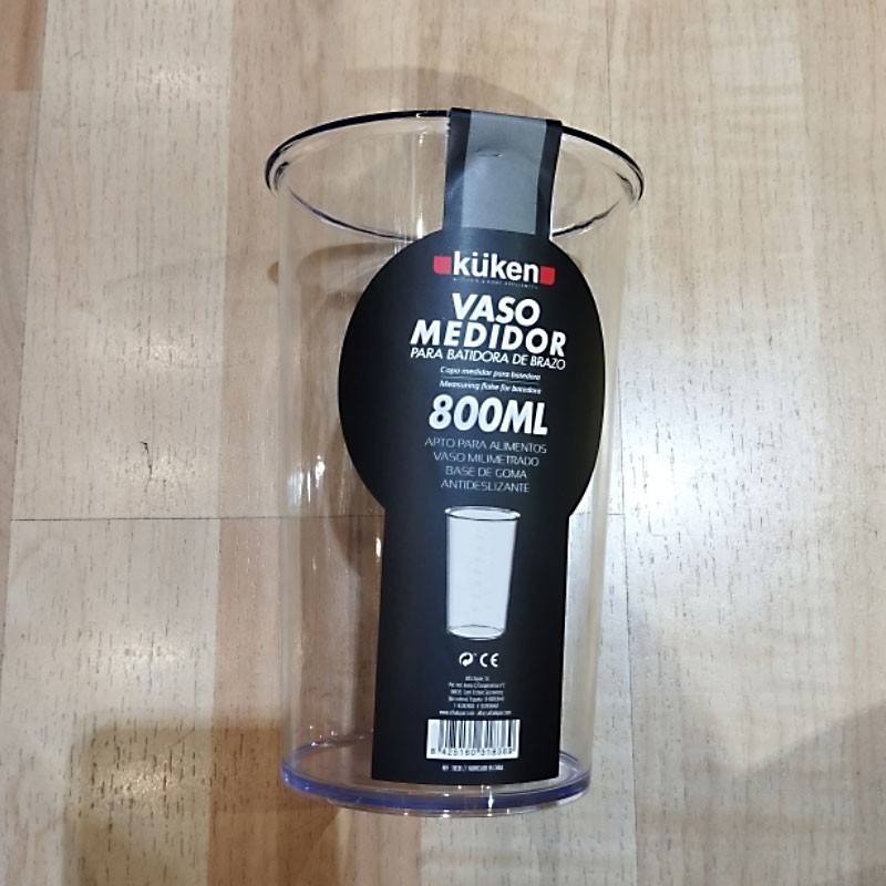 Tarro Vaso Medidor Cocina Liquido Multiuso Tapa 600cc